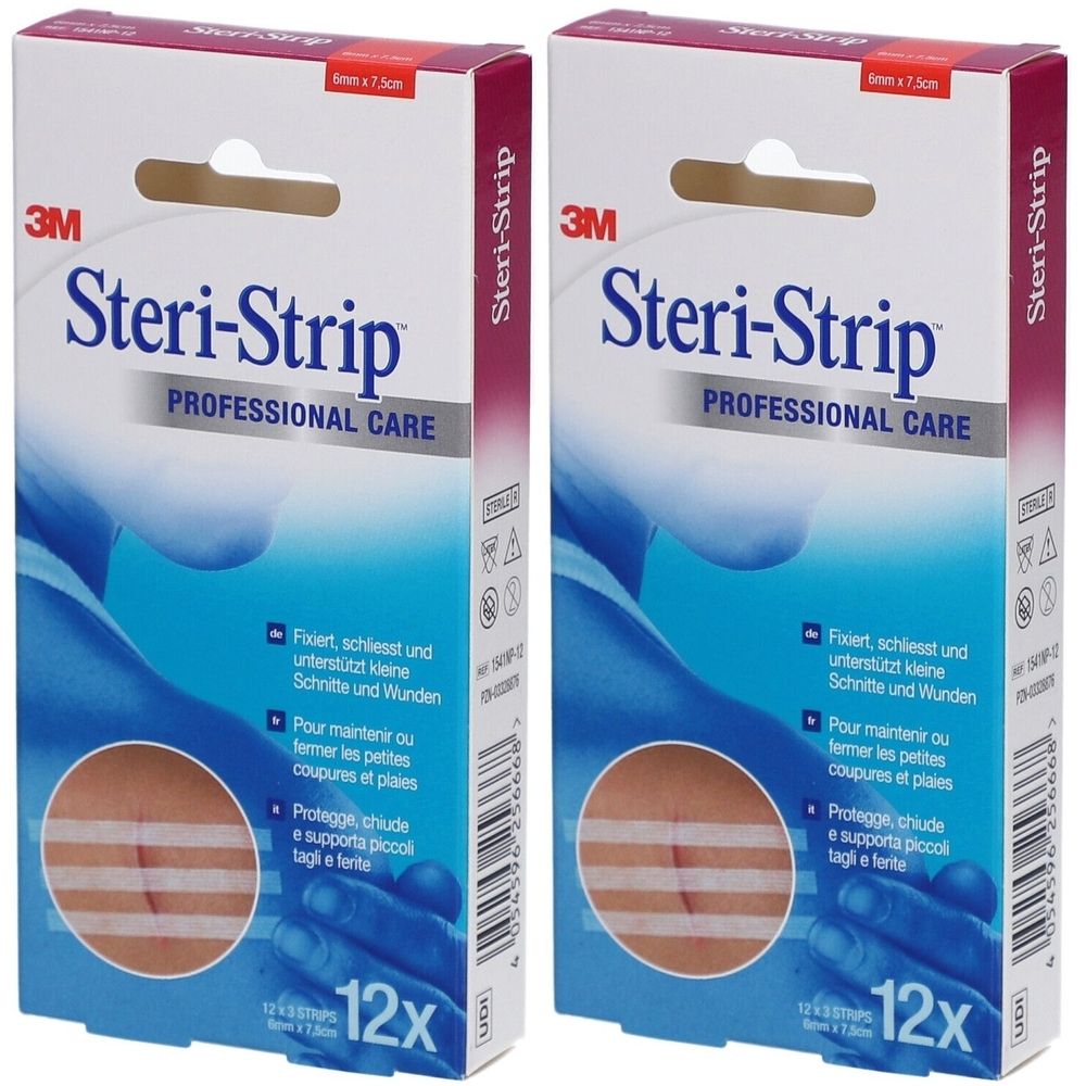 3M Steri-Strip™ Steriles selbstklebendes Hautnahtmaterial 6 x 75 mm weiß