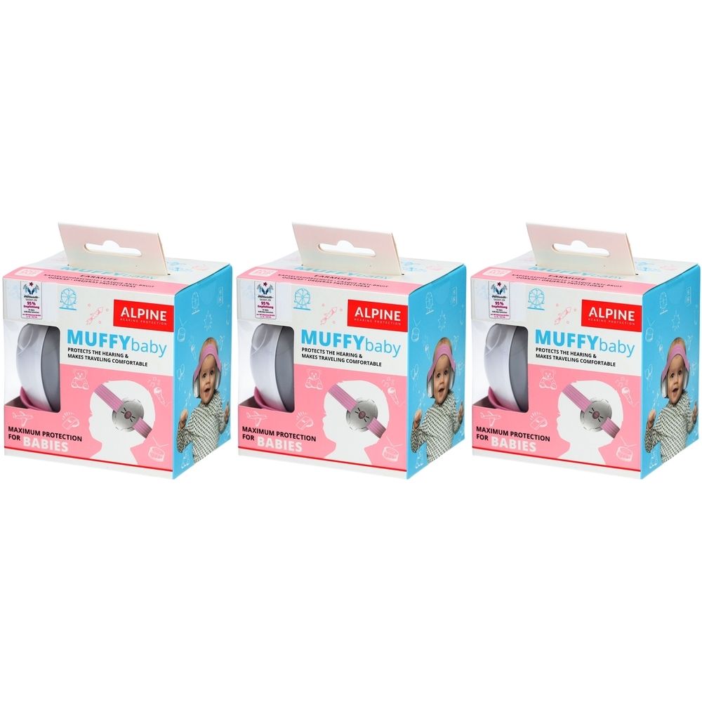 Alpine® Muffy Baby Gehörschutz für Babys – Rosa