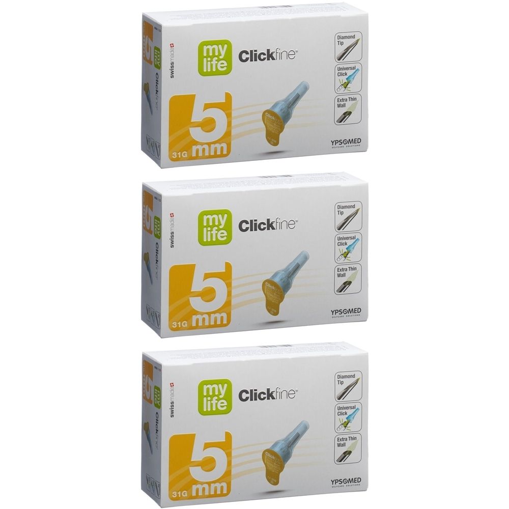 Mylife Clickfine® Pen-Nadeln 5mm 31G