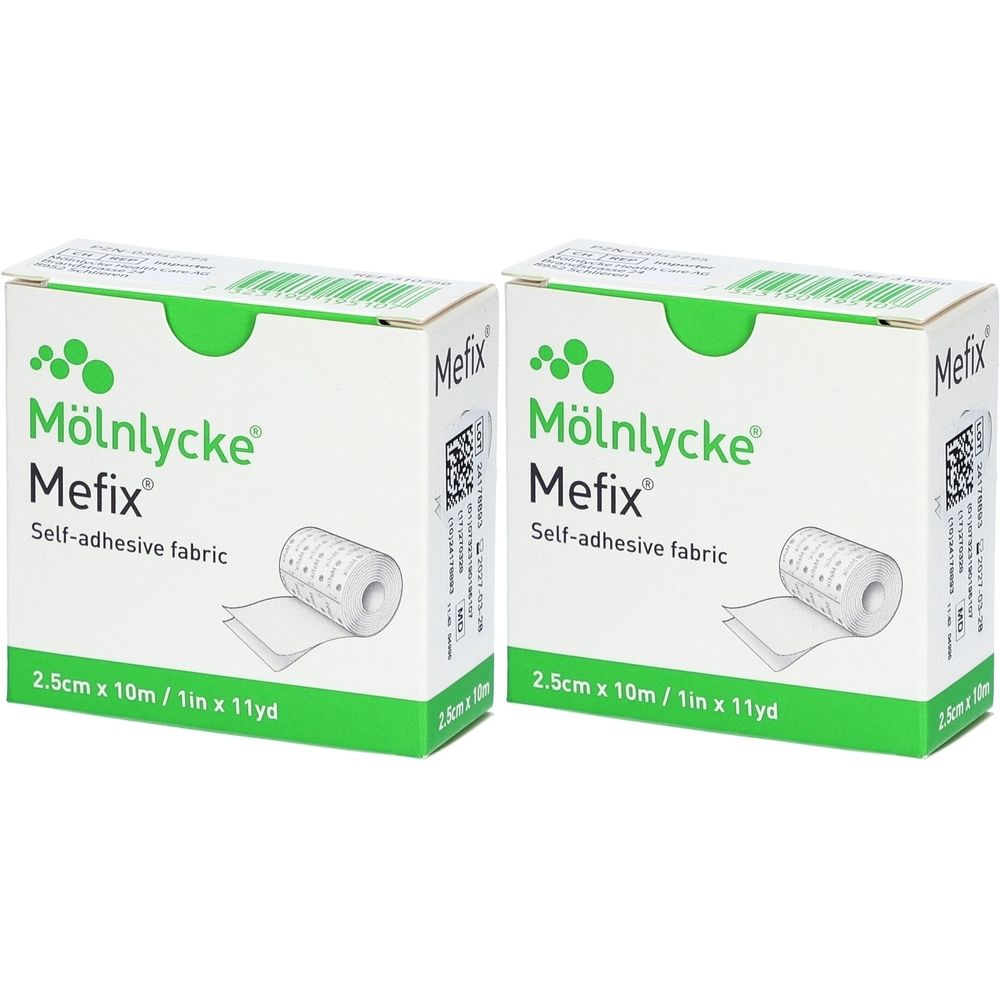 Mölnlycke® Mefix® Vliespflaster dehnbar 2,5 cm x 10 m