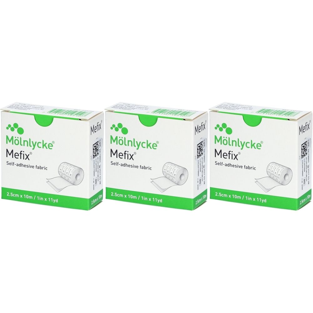 Mölnlycke® Mefix® Vliespflaster dehnbar 2,5 cm x 10 m