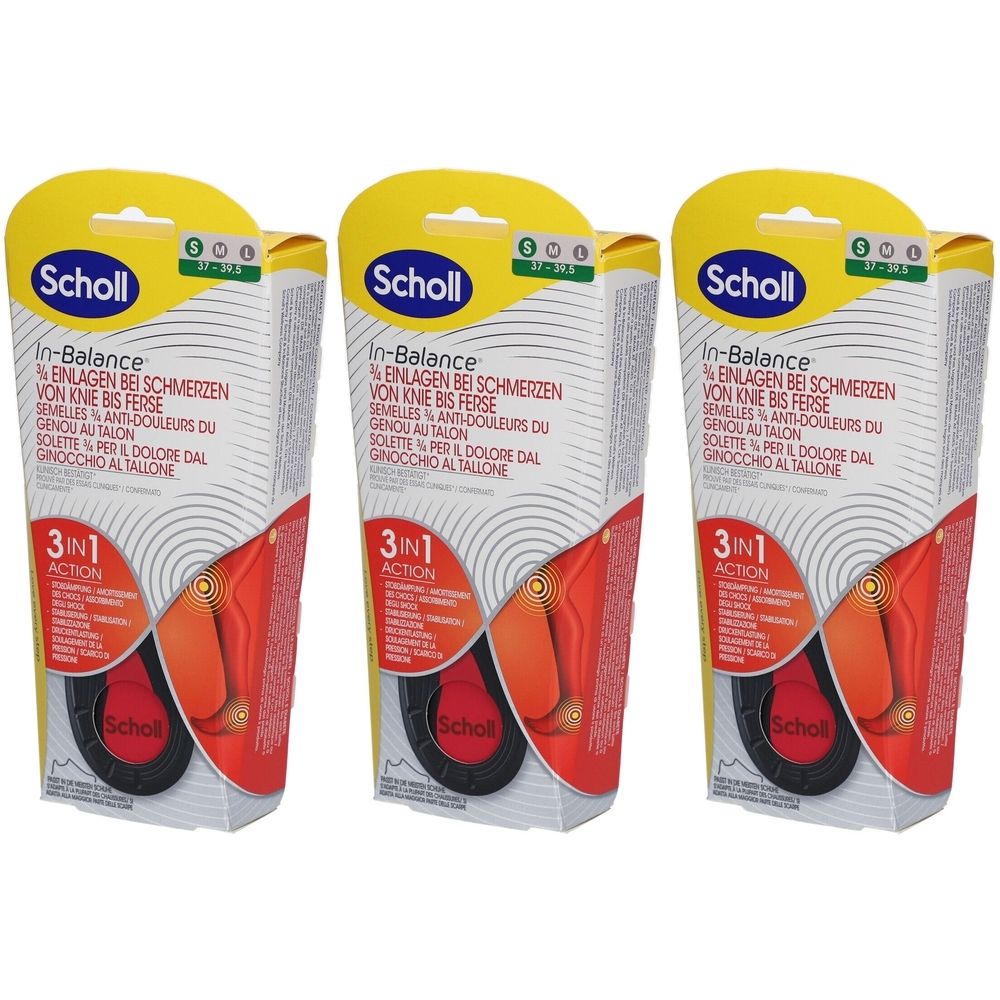 Scholl® In-Balance Einlegesohlen bei Schmerzen von Knie bis Ferse 37-39
