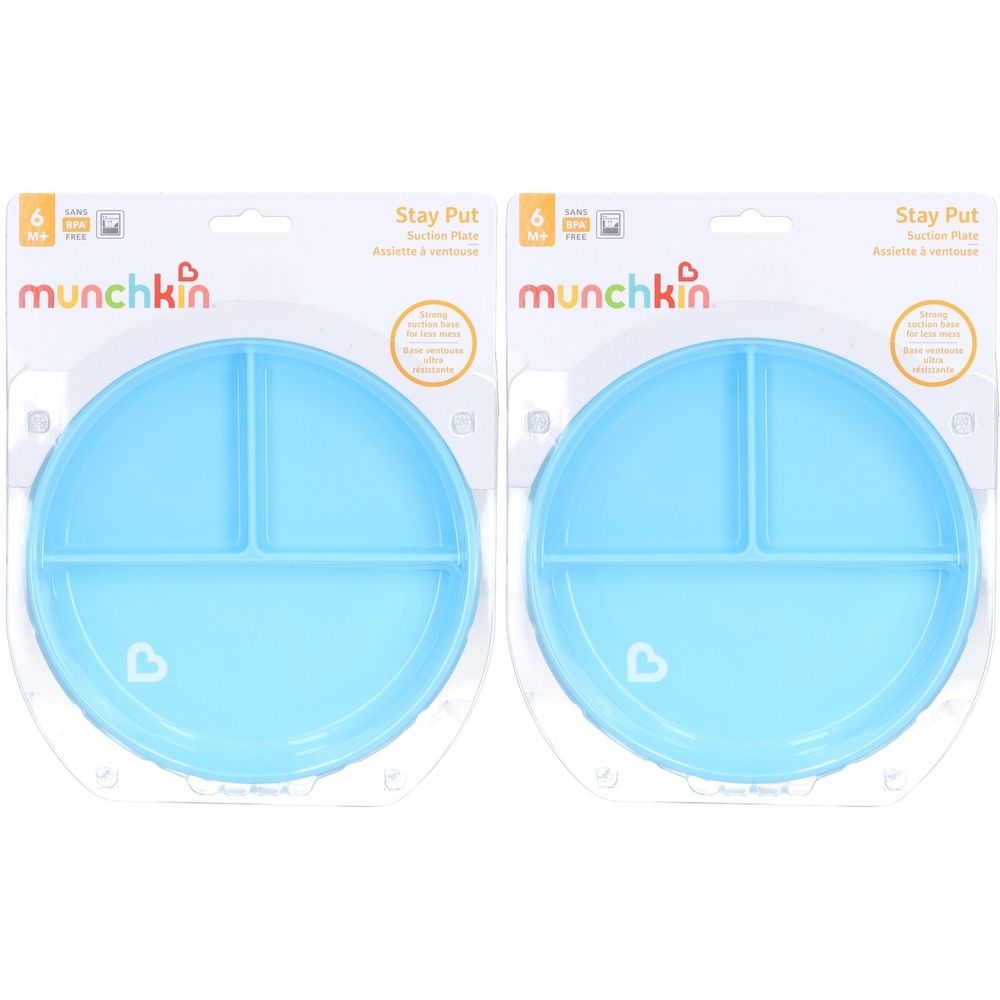 Munchkin Stay put - Teller mit Saugnapf ab 6 Monaten