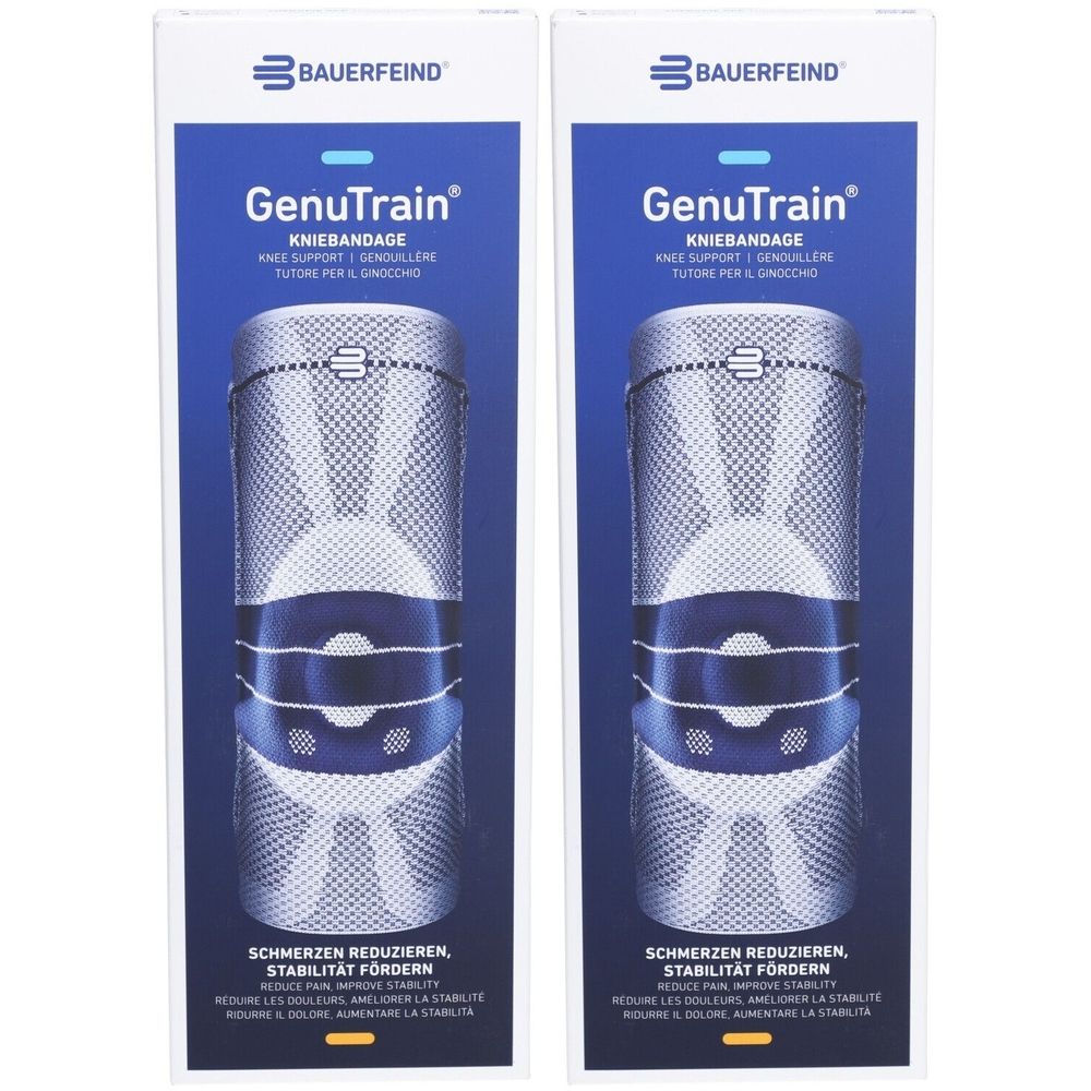 Bauerfeind® GenuTrain Aktive Kniebandage, Patella und Bandage Größe 6 Beige