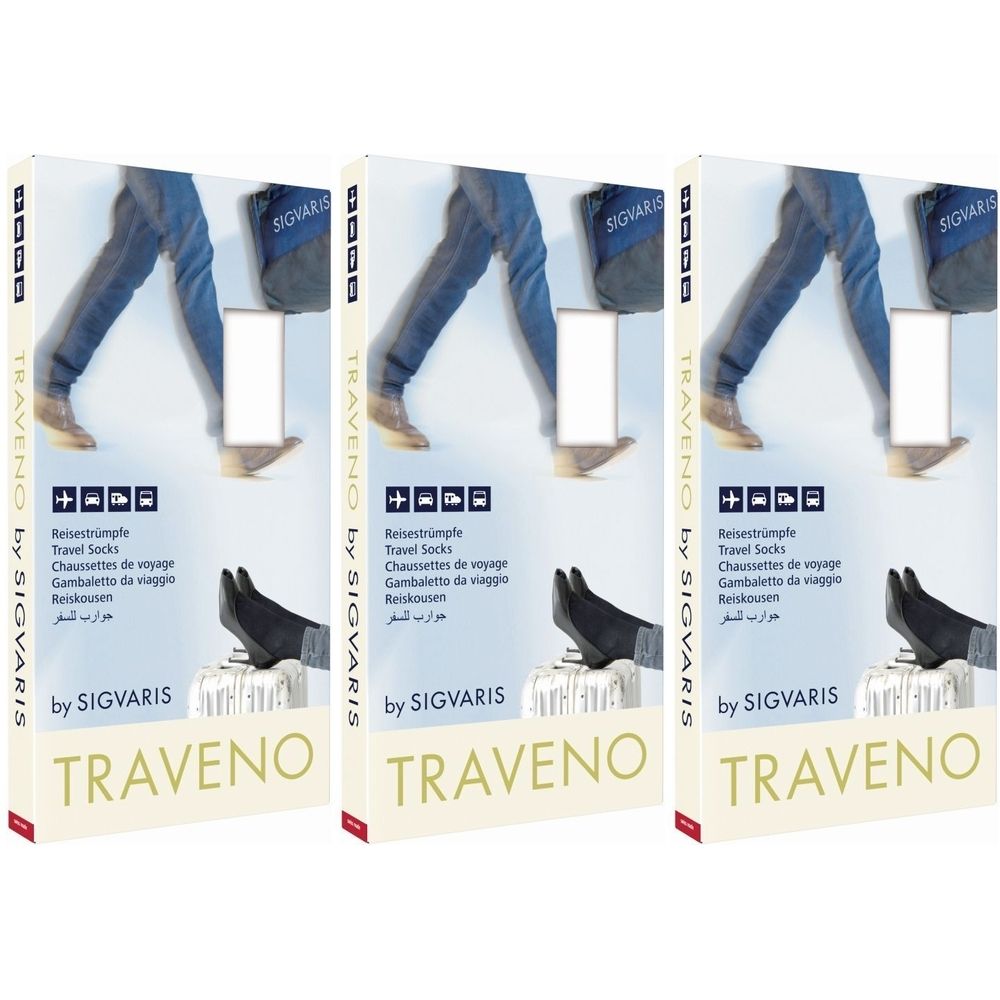 Sigvaris Traveno Reisesocken A-D Größe 3 40-41 Dune