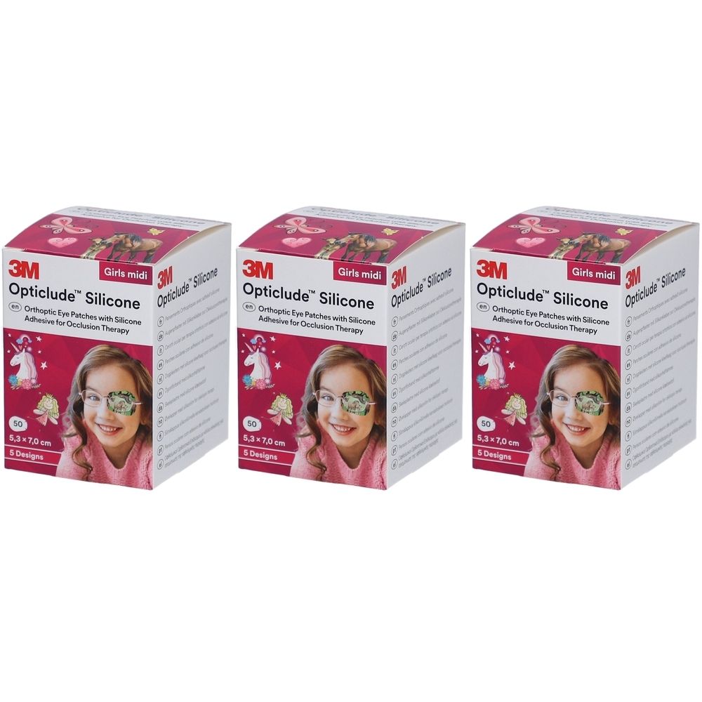 3M Opticlude Silikon-Augenpflaster 5.3 x 7 cm - Girls Midi