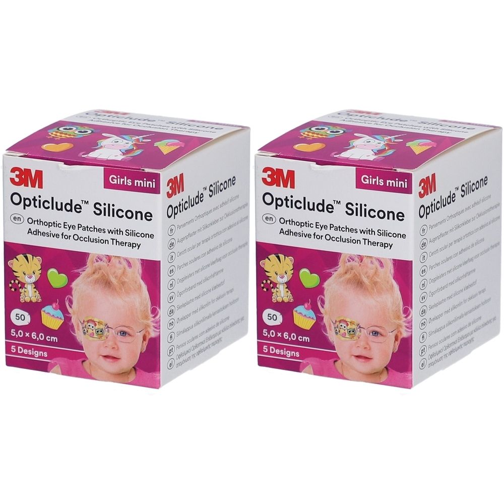 3M Opticlude Silikon-Augenpflaster 5 x 6 cm - Girls mini