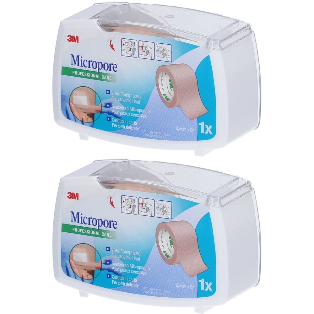 3M Micropore Micropore Pflaster 25 mm x 5 m - Beige