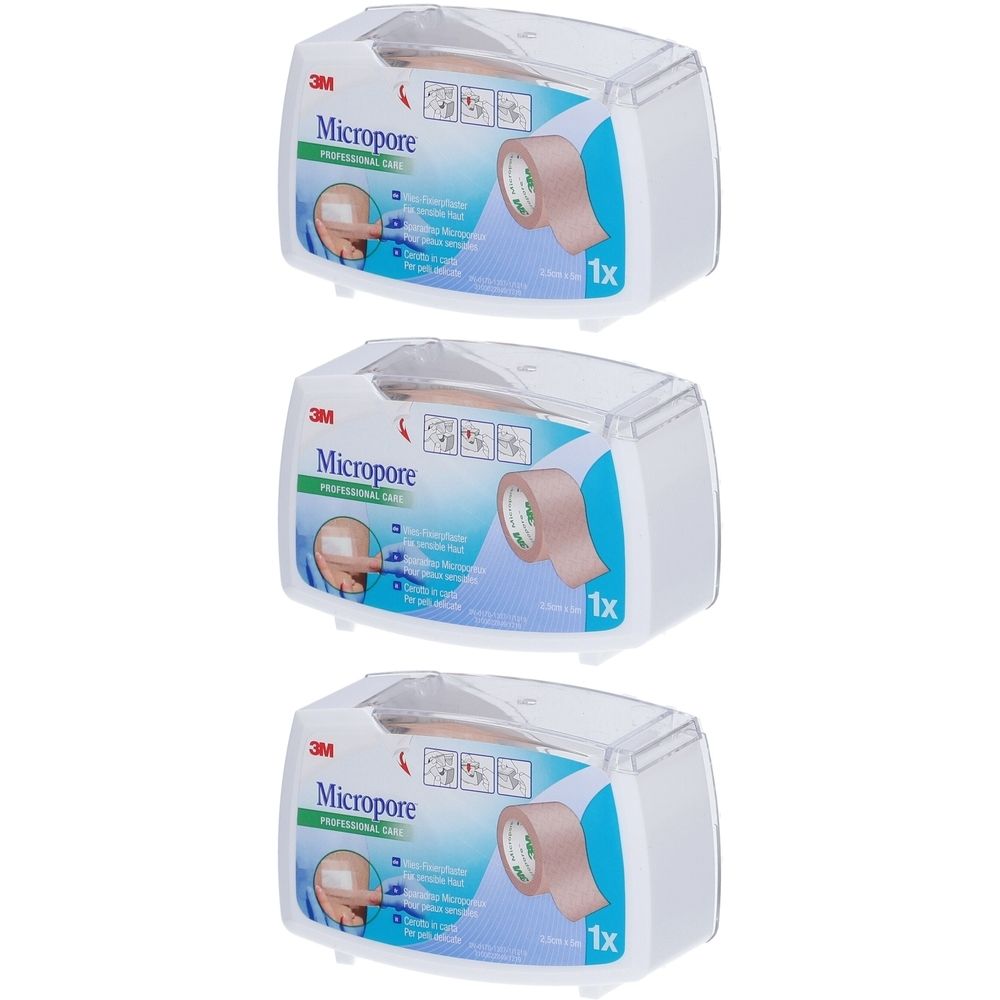 3M Micropore Micropore Pflaster 25 mm x 5 m - Beige