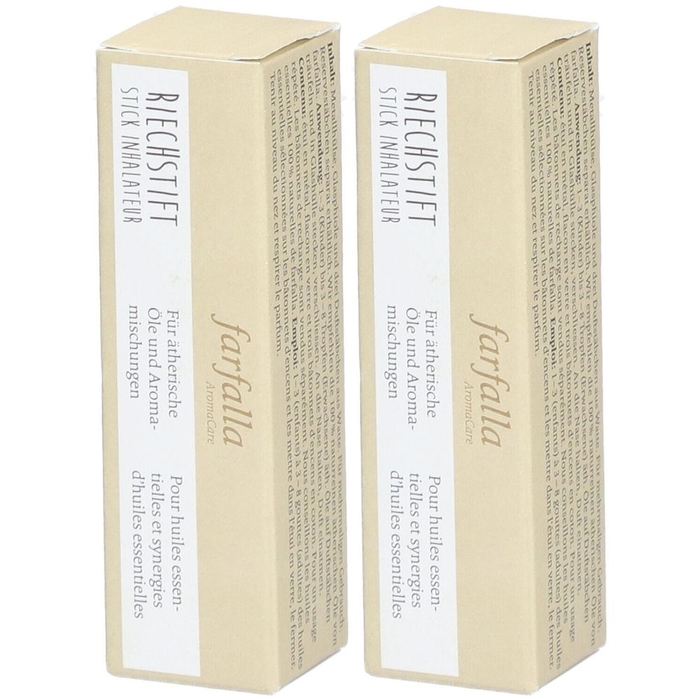 farfalla Inhalierstick Metall, 3 Stäbchen inkl.