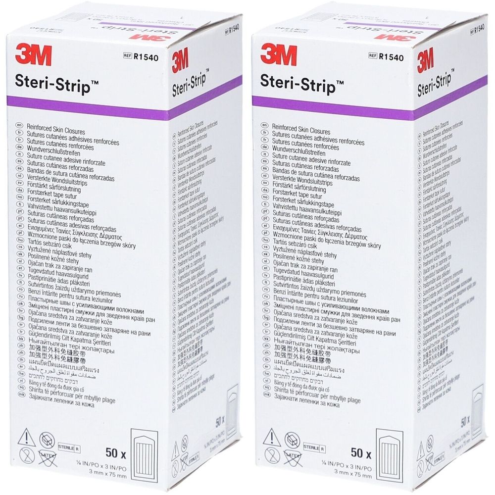 3M™ Steri-Strip™ Selbstklebende Hautnähte (0,3 x 7,5 cm) 1540