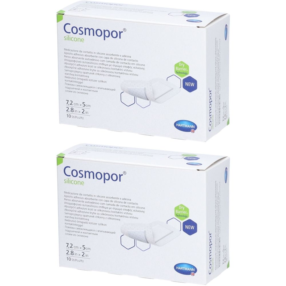 Hartmann Cosmopor® Silikon 7,2 x 5 cm