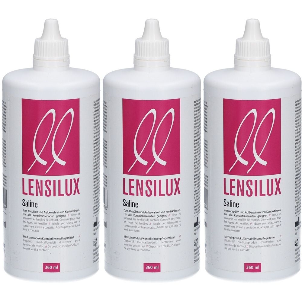 Lensilux Saline Kochsalzlösung für Kontaktlinsen