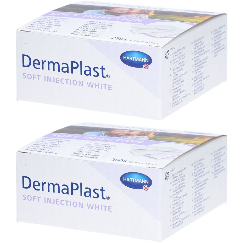 Hartmann Dermaplast® Soft Injection Pflaster 16 x 40 mm weiß