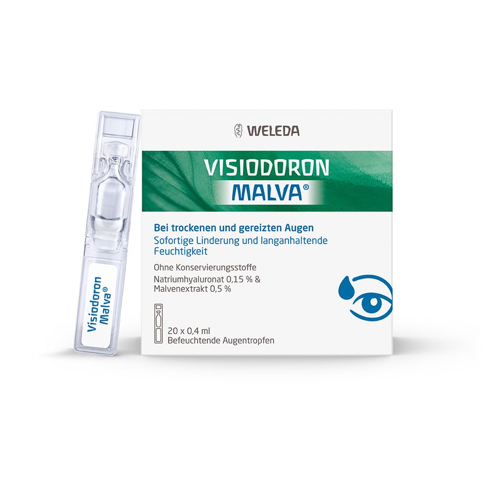 Visiodoron Malva® Augentropfen in Monodosen bei trockenen und gereizten Augen