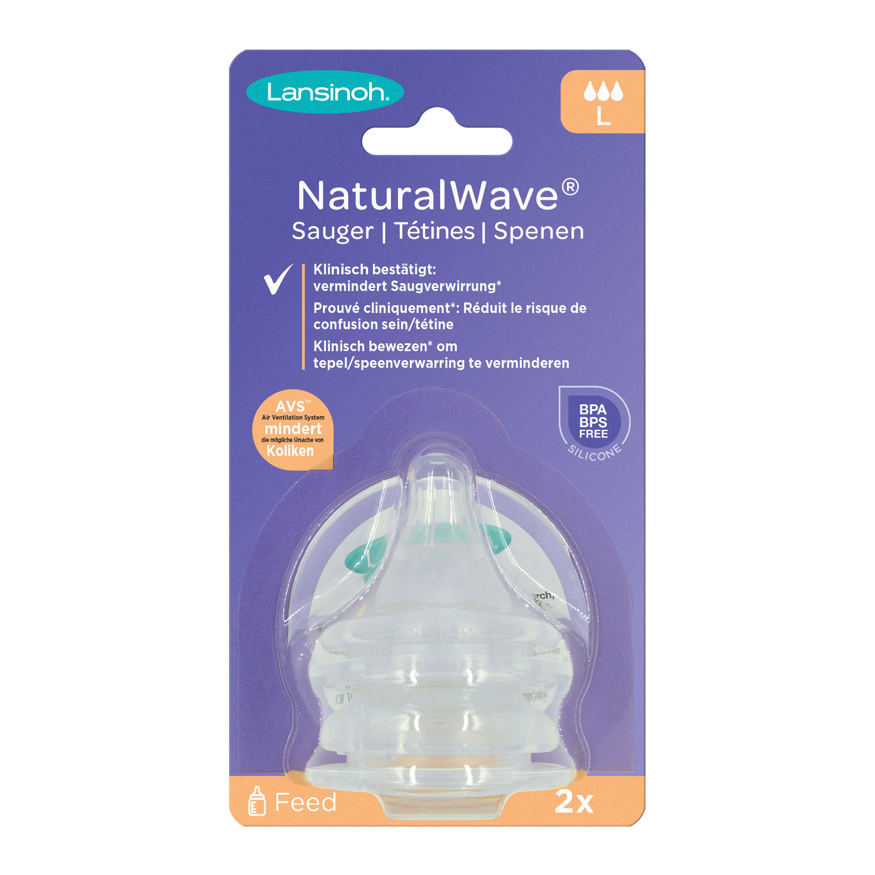 Lansinoh Natural Wave Silikonsauger L