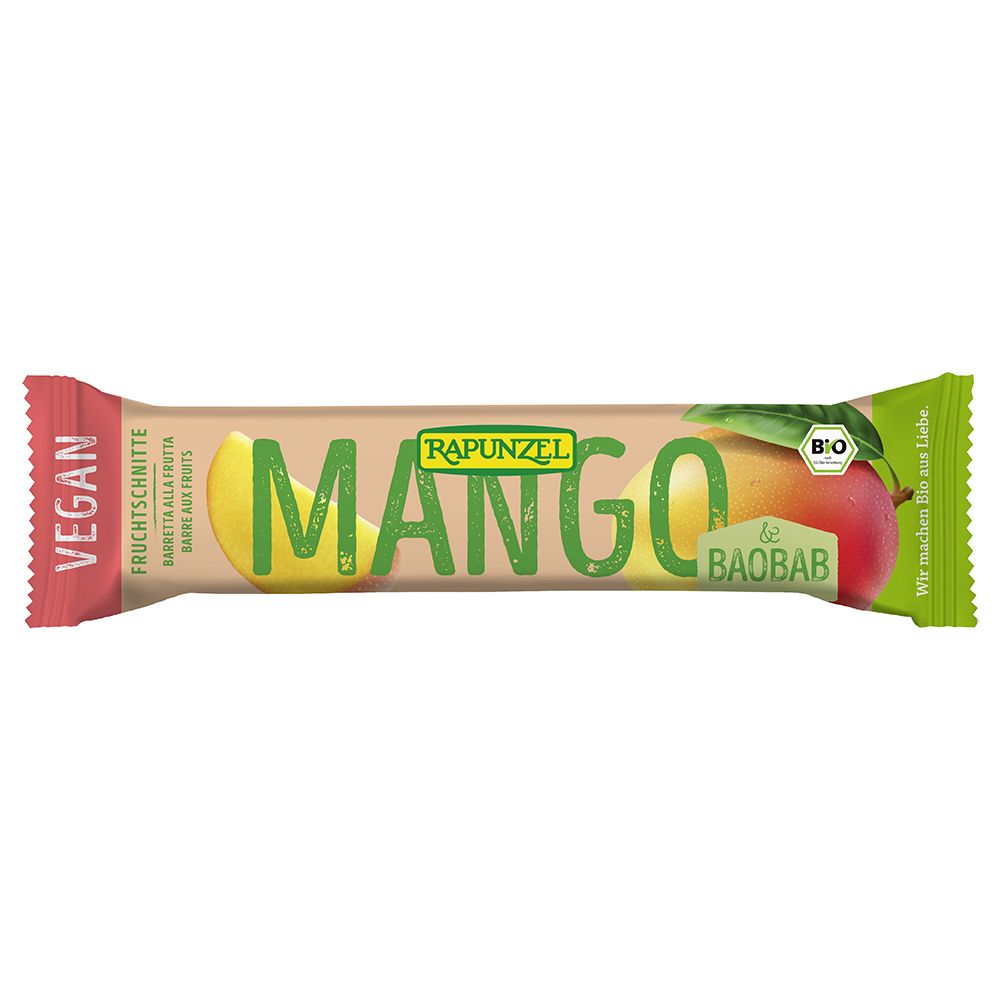 Rapunzel Bio Fruchtschnitte, Mango-Baobab