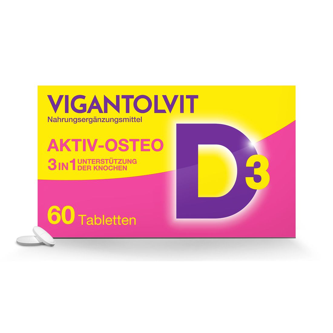 Vigantolvit Damen Vitamin D3 1000 I.e. Osteo Mit K2, Kalzium Für Knochen* 60.00 St