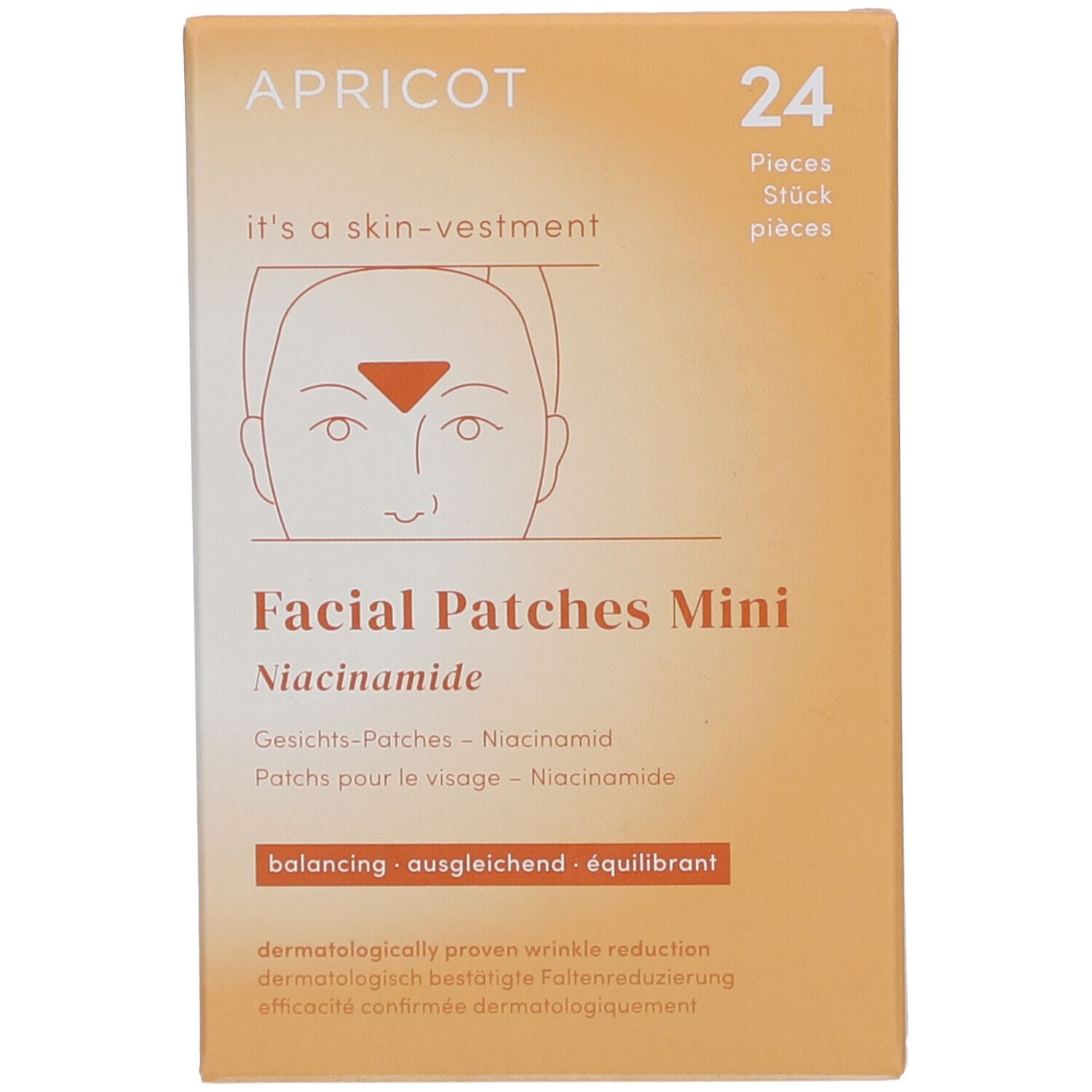 Apricot Zornesfalten Patches mit Niacinamid