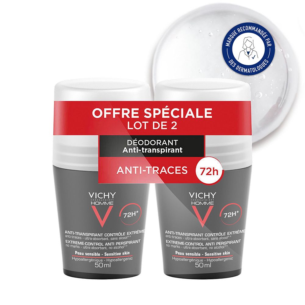 Vichy Homme Antitranspirant Deodorant extreme Kontrolle empfindliche Haut