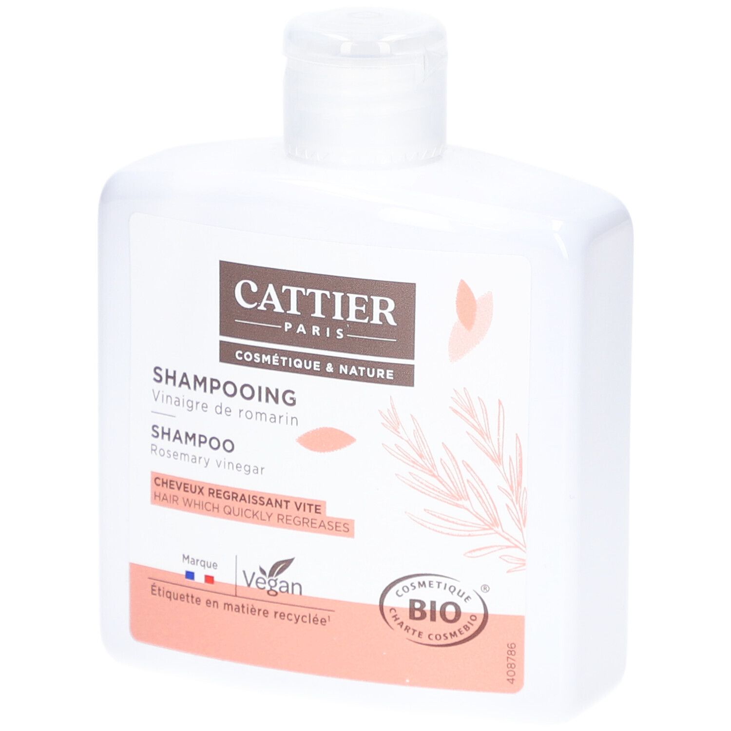 Cattier Bio Rosmarinessig Shampoo für fettiges Haar