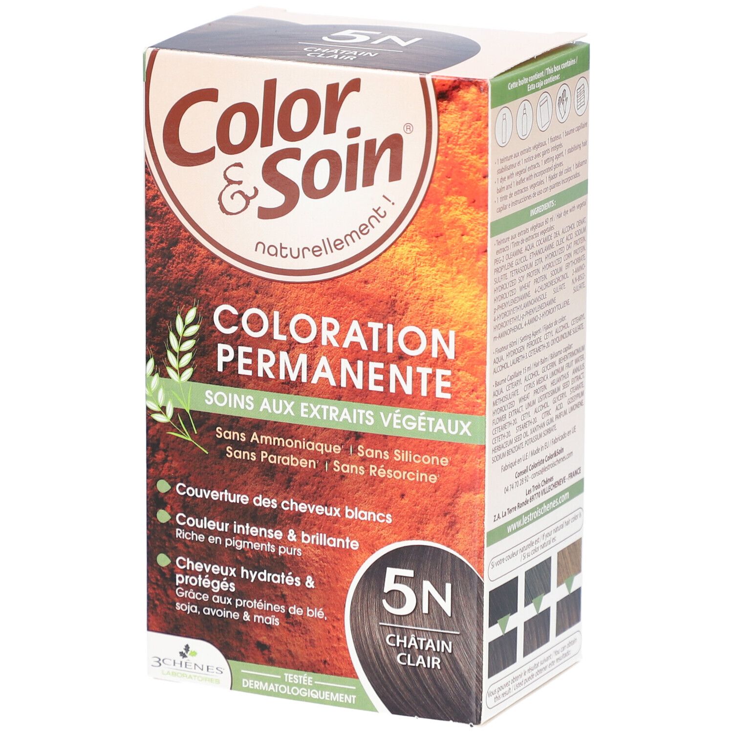 Les 3 Chênes Color & Soin Coloration 5N Hellbraun