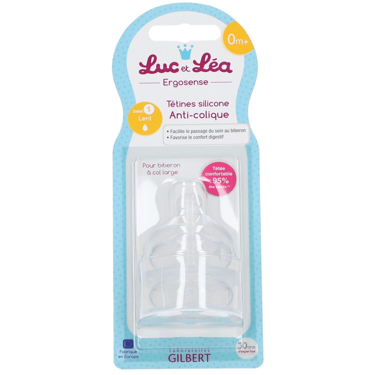 Luc und Lea Ergosense Sauger mit langsamem Nahrungsfluss