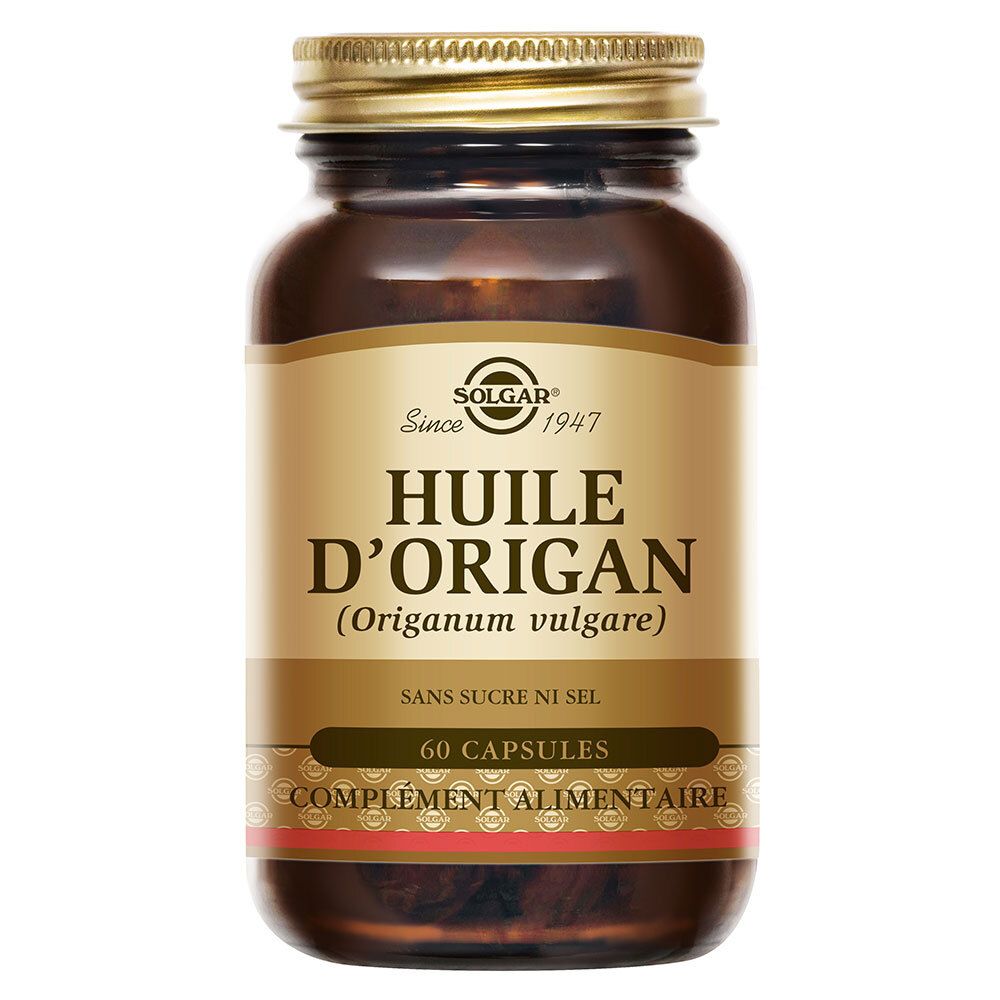 Solgar Huile D'origan Softgels 60