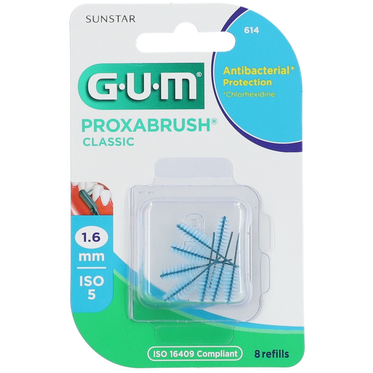Gum® Proxabrush® Classic Konische Interdentalbürste 1,6 mm blau