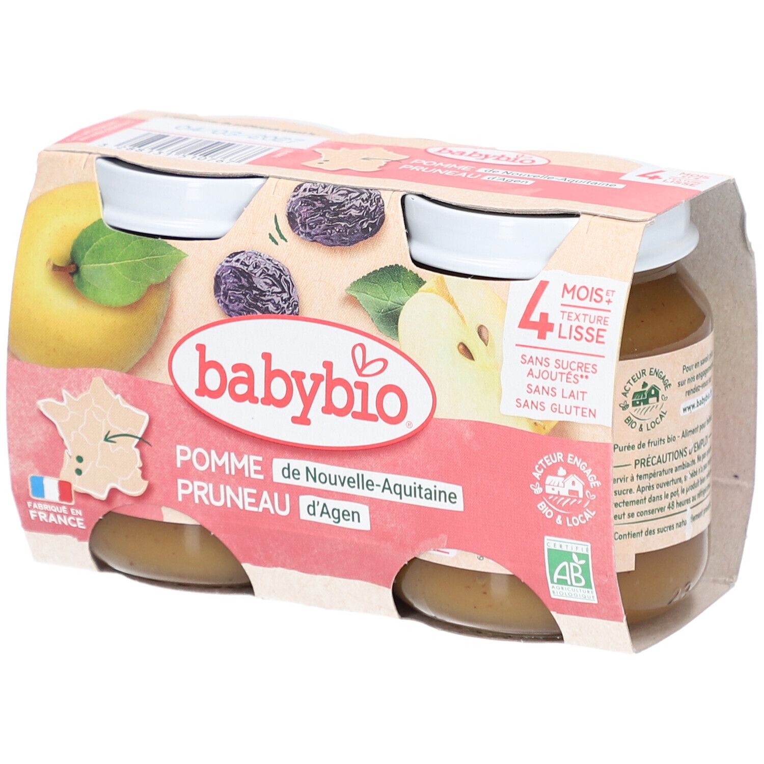 Babybio Apfel Pflaume 4 Monate + Bio