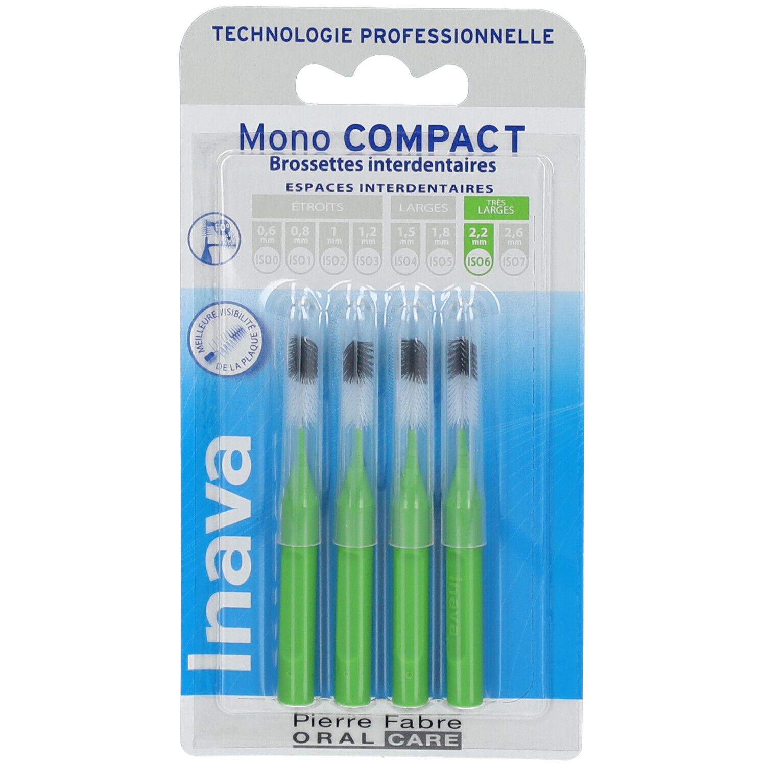 Inava Mono Compact Interdentalbürsten XL 2,2 mm