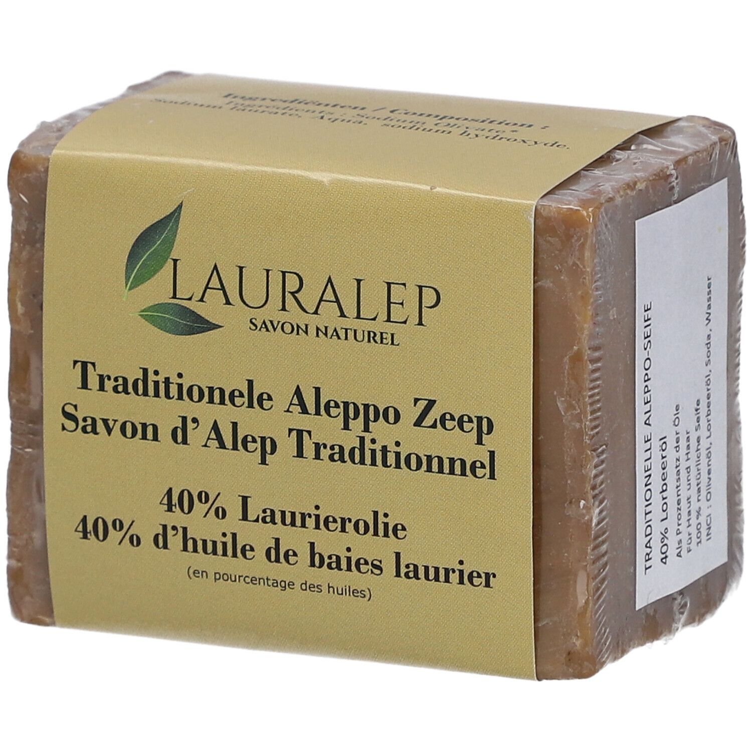 Lauralep Aleppo-Seife 40 % Lorbeerblatt