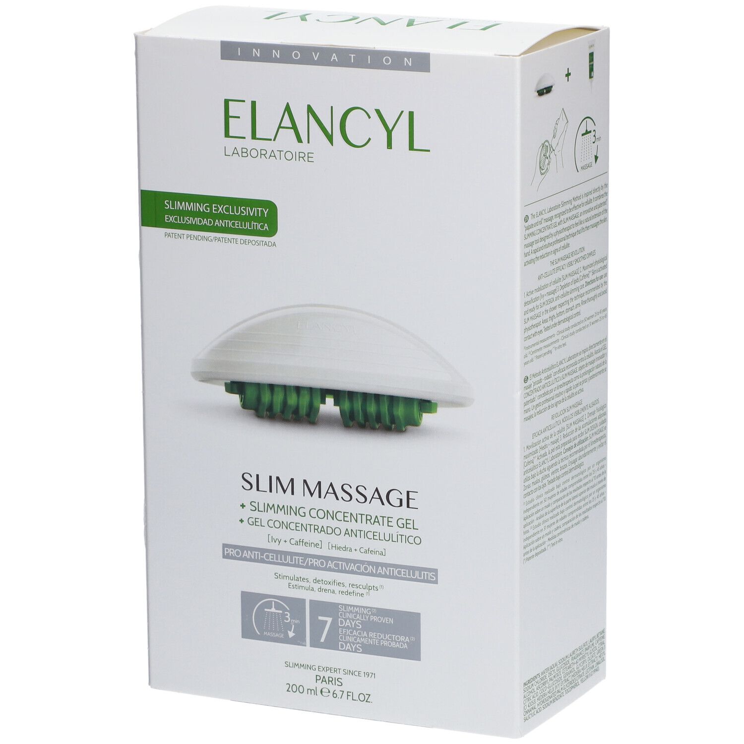 Elancyl Slim Massage Set Schlankheitskonzentrat Gel + Massagehandschuh