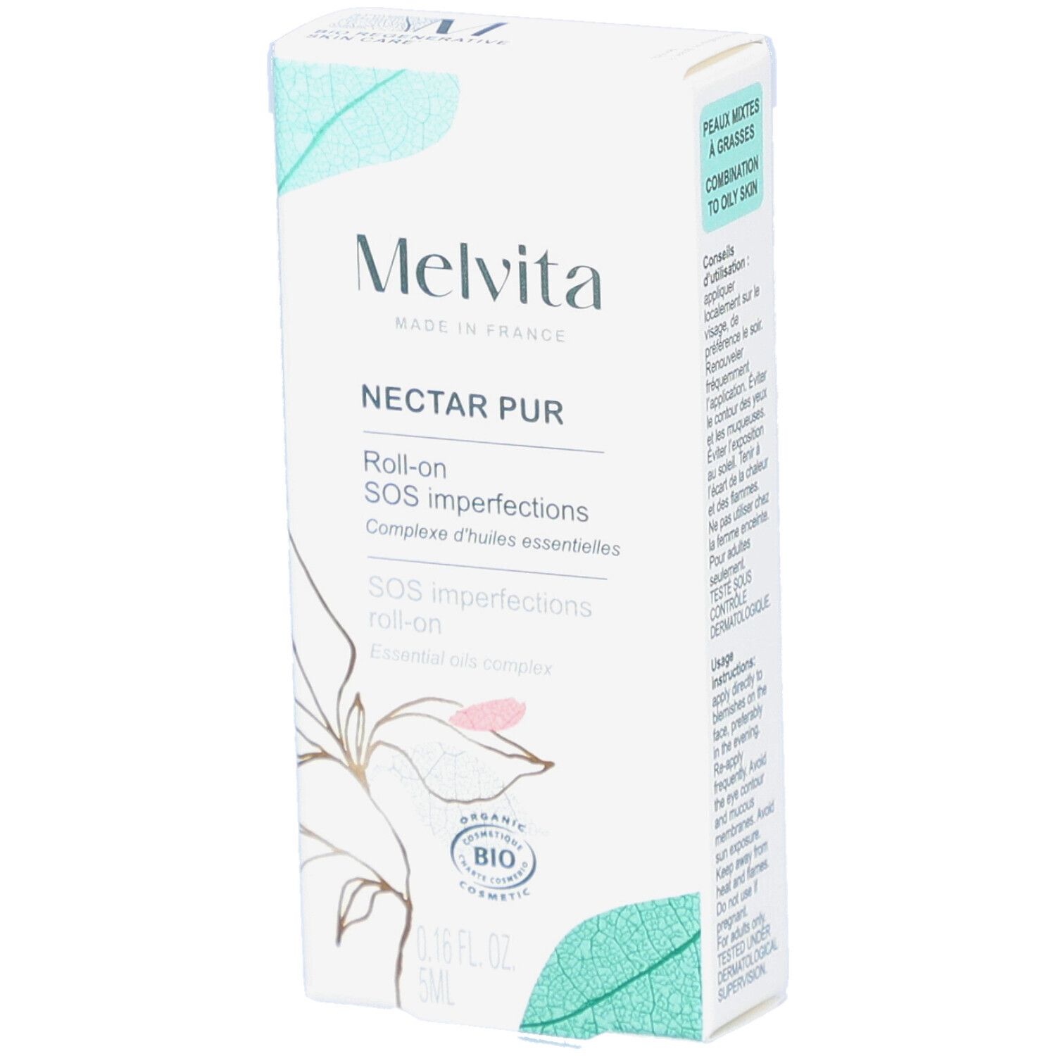 Melvita Nectar Pur Roll On SOS Unvollkommenheiten