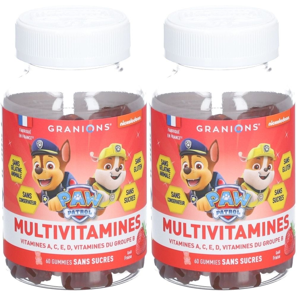 Granions Patrol - Gummibärchen Multivitamine - 60 Gummibärchen - Fraise
