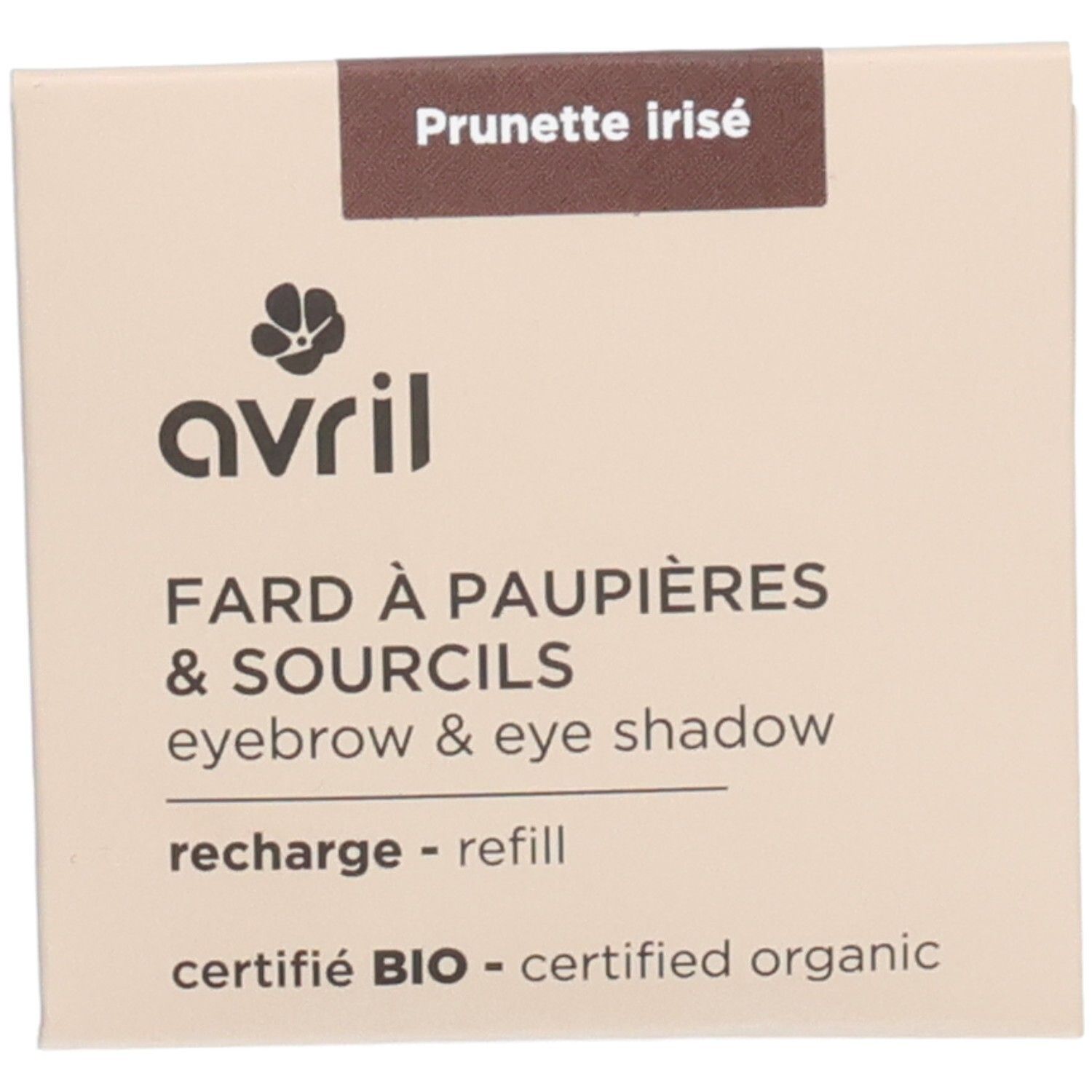 Avril Nachfüllpackung für Lidschatten & Augenbrauen – Prunette irisiert