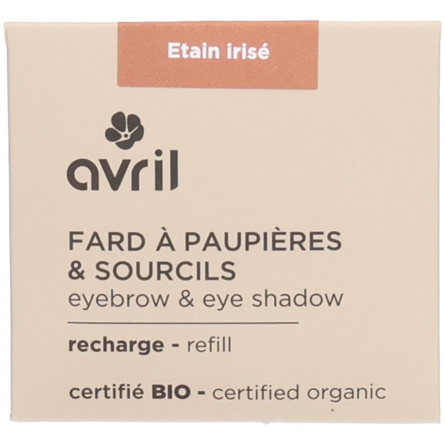 April Nachfüllpackung für Lidschatten & Augenbrauen – Schimmerndes Zinn