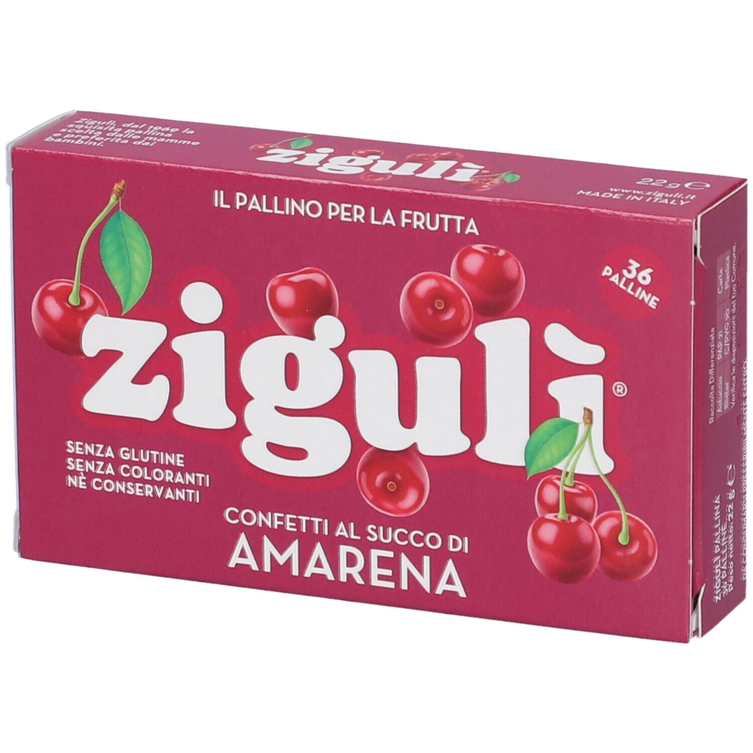 Zigulì® Konfetti aus Schwarzkirschsaft