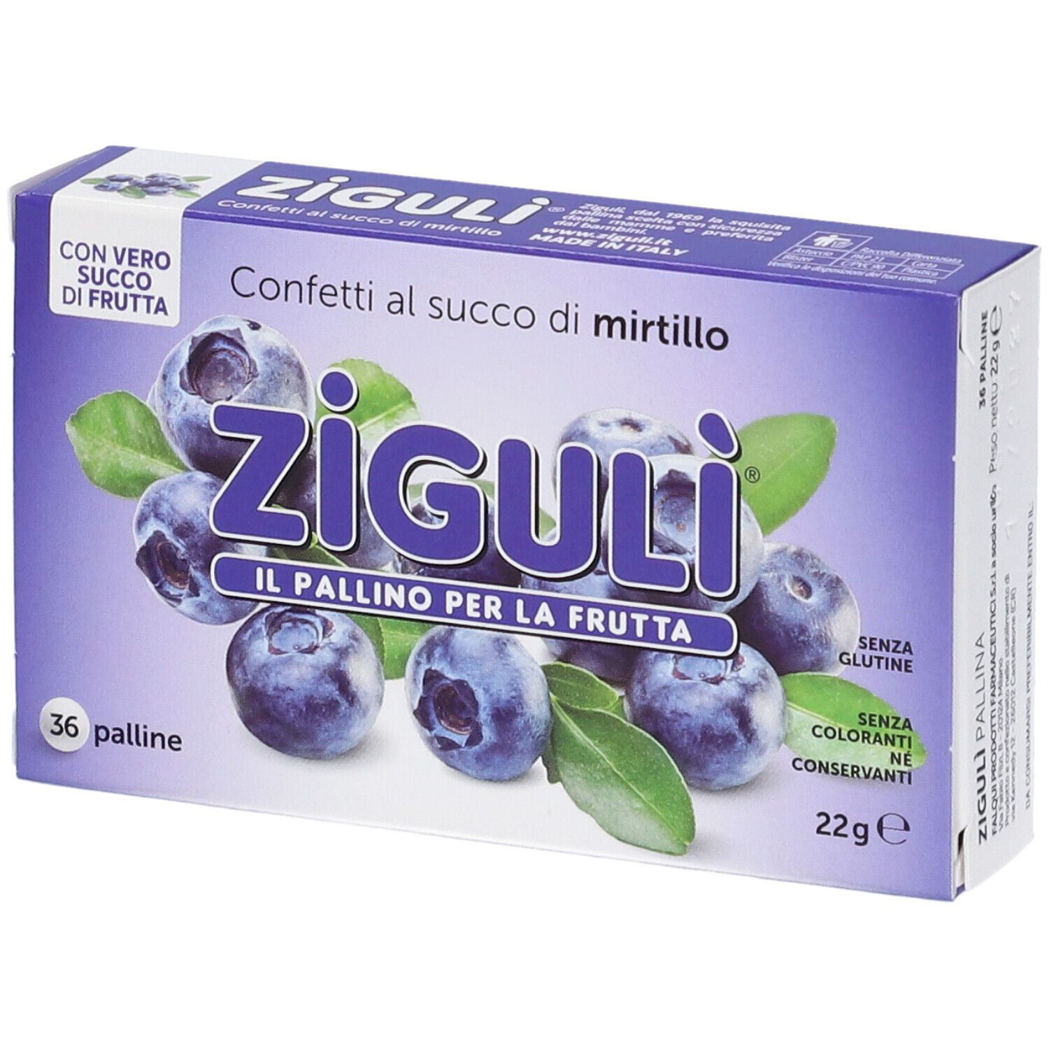 Zigulì® Konfetti aus Heidelbeersaft