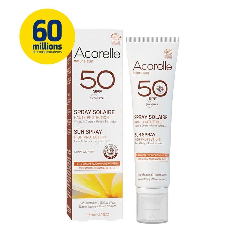 Acorelle Sonnenschutz-Spray Spf50 Bio